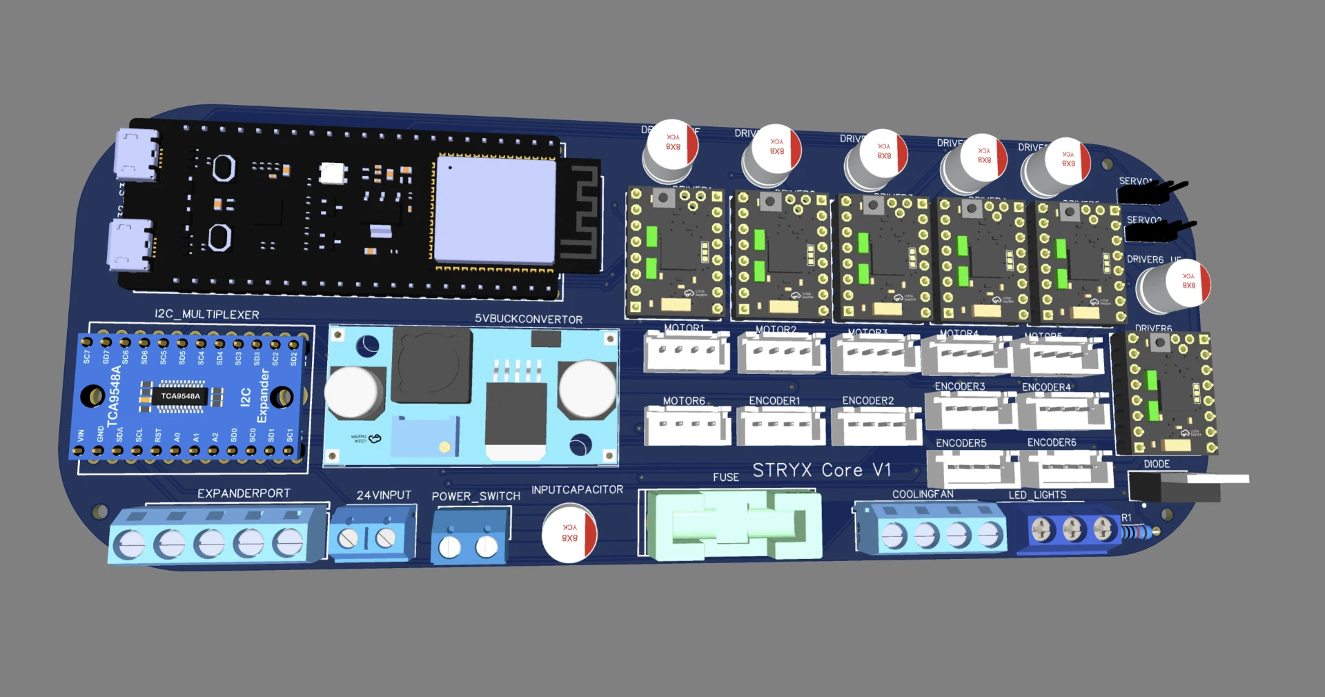 PCB render